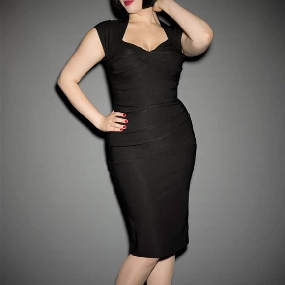 Stop Staring Dresses & Skirts - Stop Staring! Little Black Dress Retro Pin Up